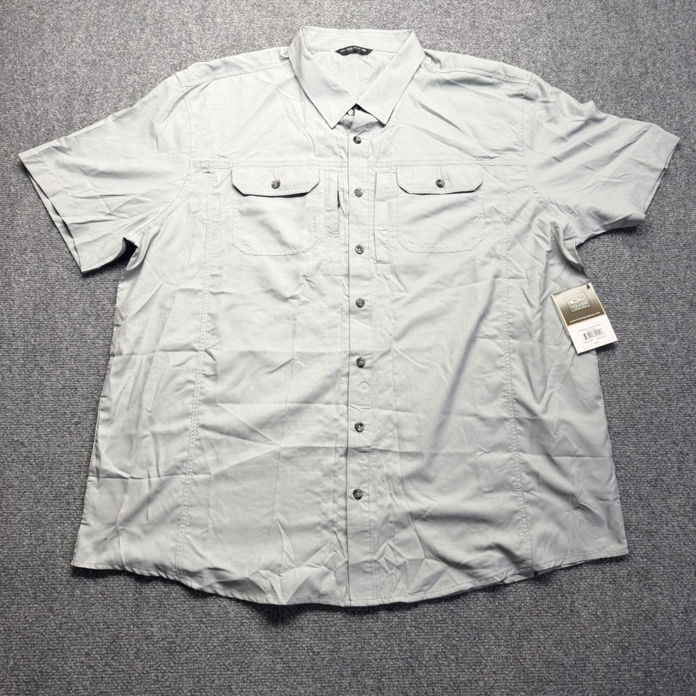 Drake Waterfowl Wingshooters Trey Dobby SS Shirt Quarry Mens 2XL DS2605-QRY-5